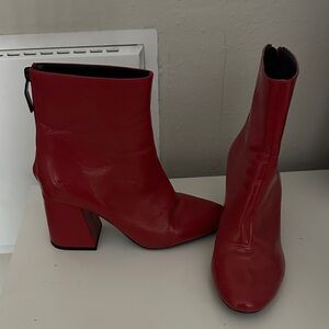 Red Bershka Boots